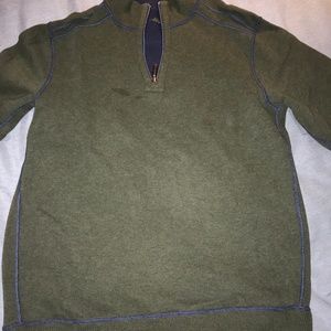 Tommy Bahama Reversable Quarter Zip Pullover,SizeL